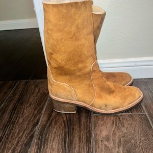 Coach Tan Fur Boots